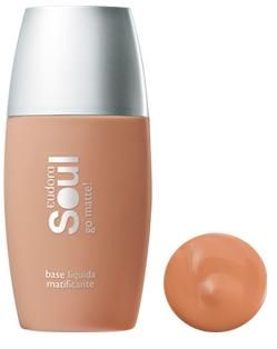 Soul Go Matte! Base Líquida Matificante Bege Escuro 22ml