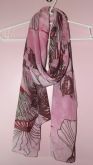 Lenço Estampado Rosa