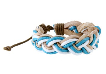 Pulseira de Camurça Trançada