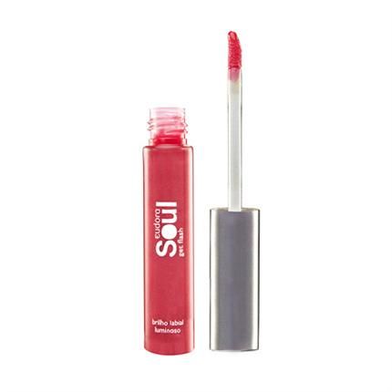 Soul Get Flash Brilho Labial Luminoso. Cor:Cherry Love. 7,2M